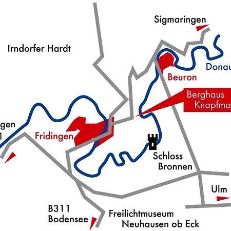 Berghaus Knopfmacher Fridingen an der Donau Exteriör bild
